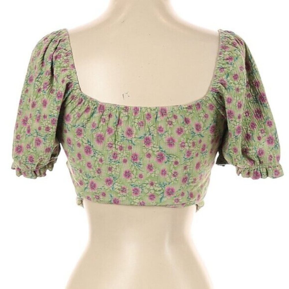 Dolls Kill Emory Park fairycore cottagecore floral crop top - Picture 5 of 7